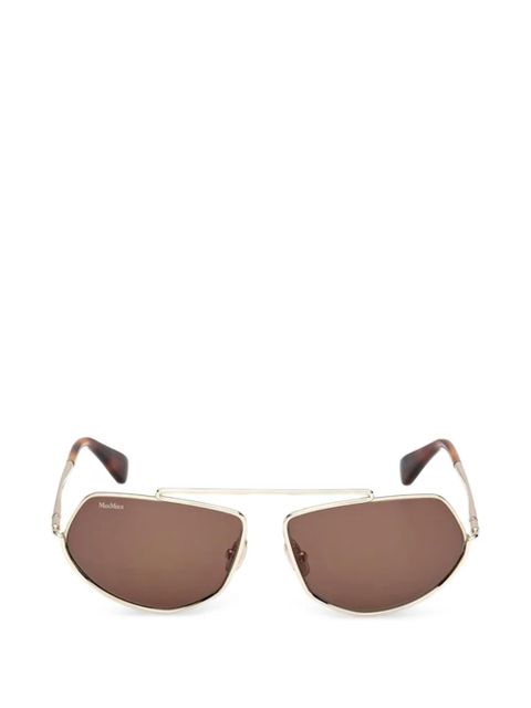 Max Mara geometric sunglasses - Gold - zdjęcie produktu nr 1