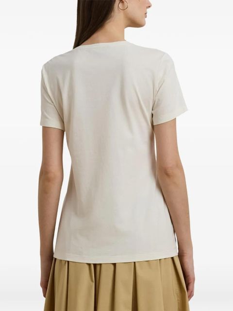 Lauren Ralph Lauren LRL logo-embroidered T-shirt - Neutrals
