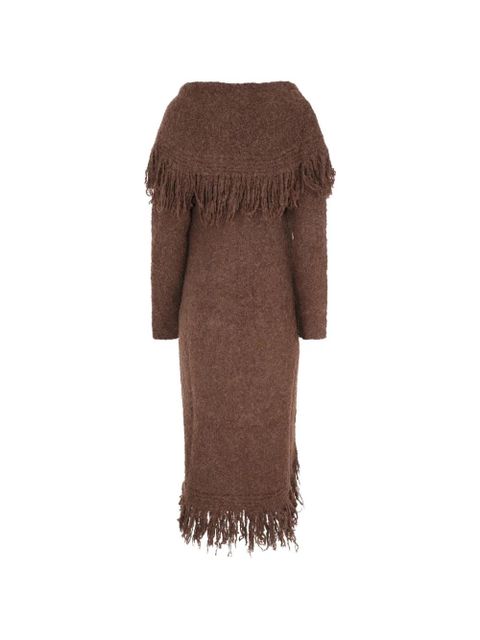 Cult Gaia Victoria fringed cardigan - Brown - zdjęcie produktu nr 2