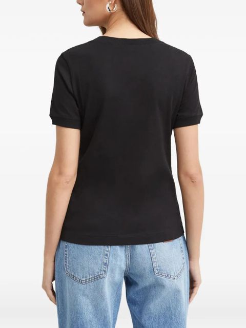 Dolce & Gabbana logo-embroidery T-shirt - Black