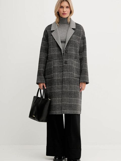 Barbour torebka skórzana kolor czarny LBA0489