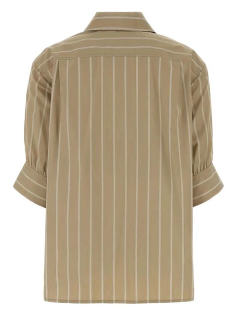 Jil Sander striped poplin shirt - Neutrals - zdjęcie produktu nr 2