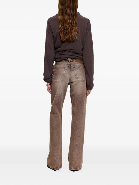 OUR LEGACY Wata Cut washed-effect jeans - Brown