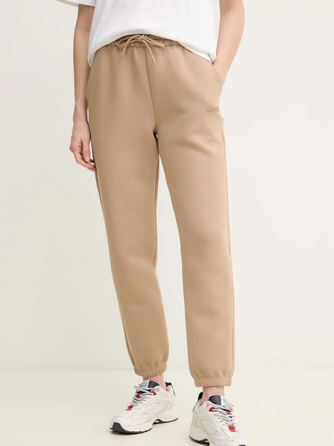 MACKAGE spodnie dresowe damskie kolor beżowy gładkie NEV.R - zdjęcie produktu nr 1