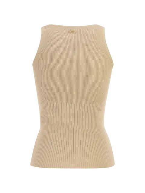 Max Mara Ghiro ribbed round-neck top - Neutrals - zdjęcie produktu nr 2
