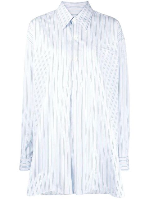 OUR LEGACY striped oversized long-sleeve shirt - Blue - zdjęcie produktu nr 1