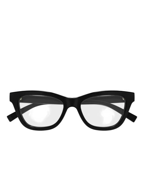 Gucci Eyewear cat-eye-frame logo glasses - Black