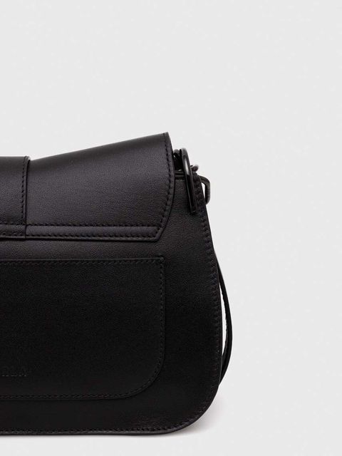 Furla torebka skórzana kolor czarny