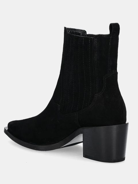 Answear.LAB sztyblety zamszowe kolor czarny na słupku