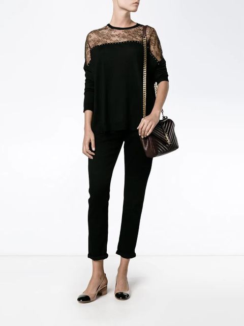 Valentino Garavani lace panel jumper - Black - zdjęcie produktu nr 2