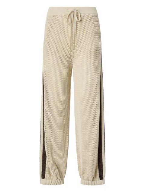 PINKO striped track pants - Neutrals - zdjęcie produktu nr 1