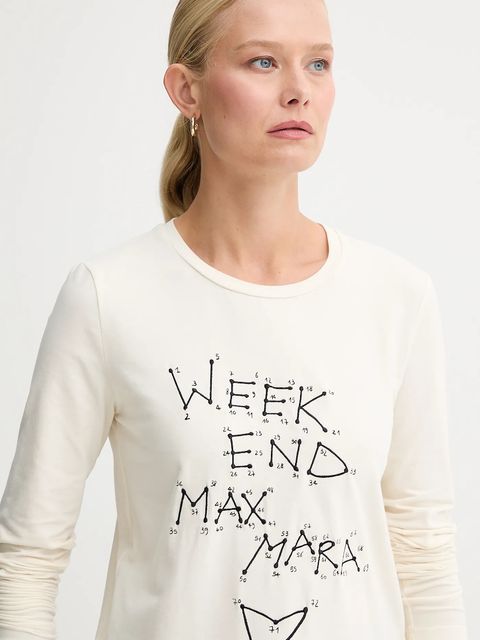 Weekend Max Mara longsleeve RENOIR kolor beżowy 2525946032600