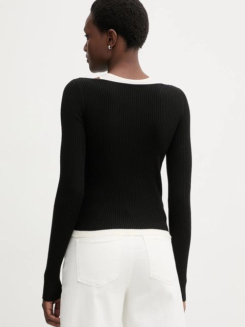 Miss Sixty sweter z dodatkiem wełny damski kolor czarny lekki 6S3RJ33800