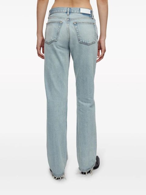 RE/DONE Easy straight-leg cotton jeans - Blue