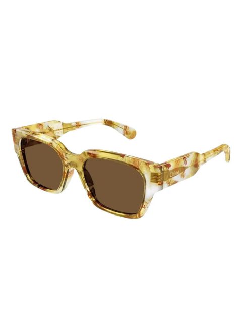 Chloé Eyewear CH0190 sunglasses - Yellow - zdjęcie produktu nr 2