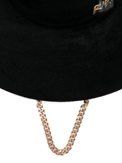 Ruslan Baginskiy felt-finish fedora - Black - zdjęcie produktu nr 2