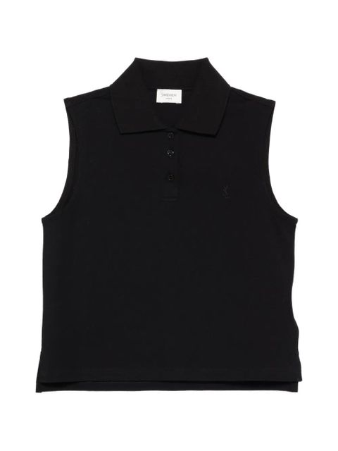 Saint Laurent button-up polo top - Black - zdjęcie produktu nr 1