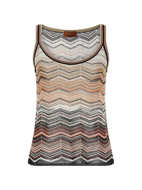 Missoni chevron sequin tank top - Neutrals - zdjęcie produktu nr 1
