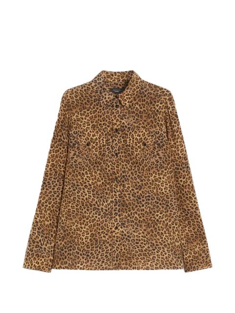 Weekend Max Mara Wkdlemma leopard-print silk shirt - Brown - zdjęcie produktu nr 1
