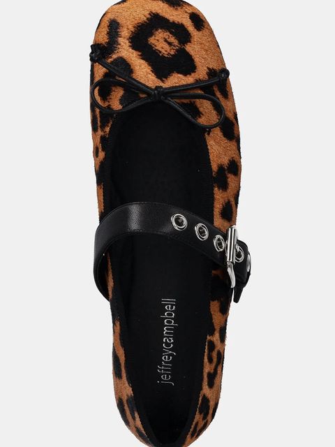 Jeffrey Campbell baleriny skórzane TUTU-MJF kolor brązowy JCD-172-46-01