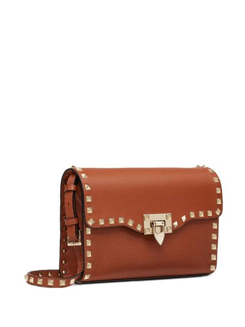 Valentino Garavani small Rockstud crossbody bag - Brown