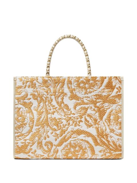 Versace large Barocco Athena tote bag - White - zdjęcie produktu nr 2