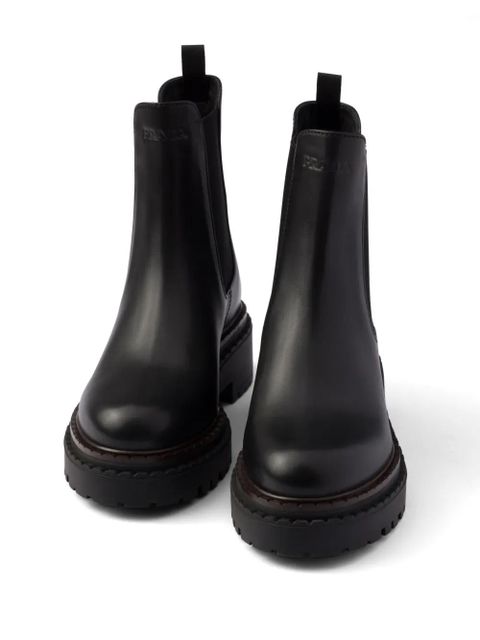 Prada leather Chelsea boots - Black
