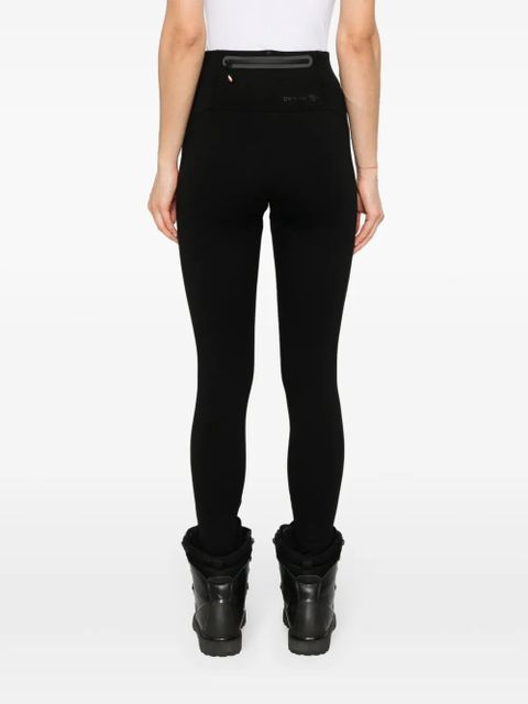Moncler Grenoble rubberised-logo performance leggings - Black
