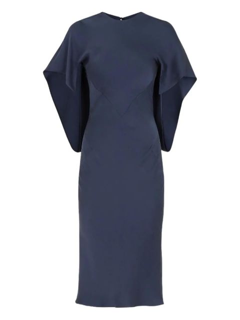 FENDI cape-sleeve midi dress - Blue - zdjęcie produktu nr 1