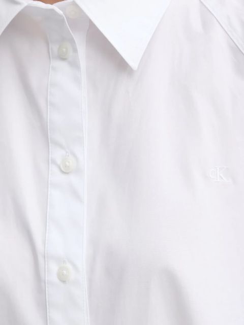 Calvin Klein Jeans koszula damska kolor biały relaxed z kołnierzykiem klasycznym LV047C141G