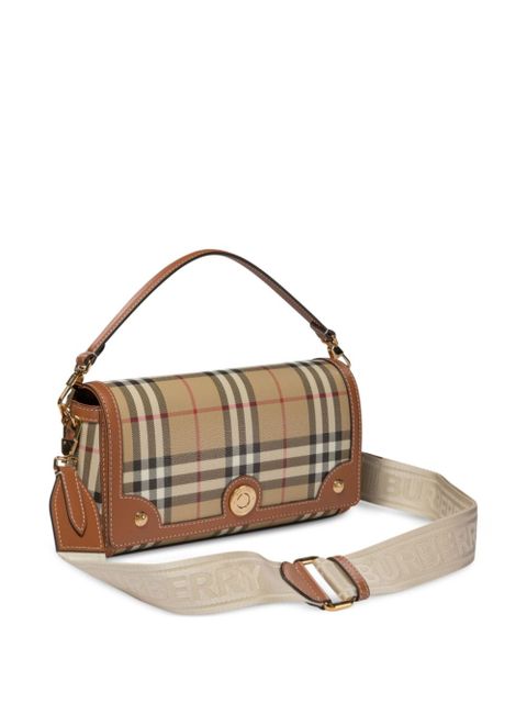 Burberry Vintage Check logo-plaque shoulder bag - Neutrals