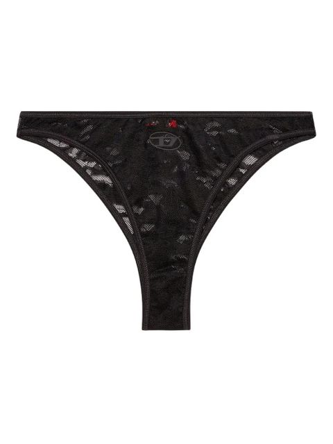 Diesel Punchy-Utlt lace-detail thong - Black - zdjęcie produktu nr 1