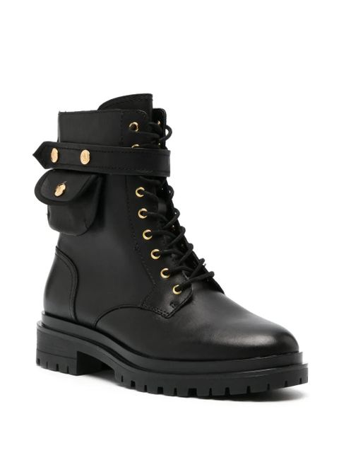 Lauren Ralph Lauren Cammie lace-up leather boots - Black