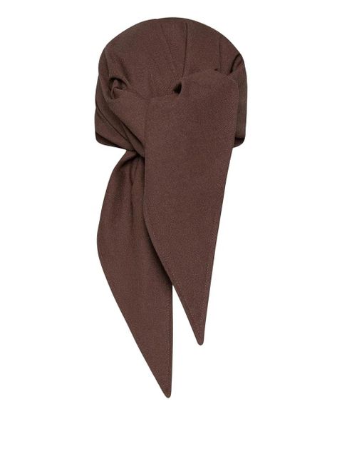 Manière De Voir Arianne scarf-detail cap - Brown - zdjęcie produktu nr 2