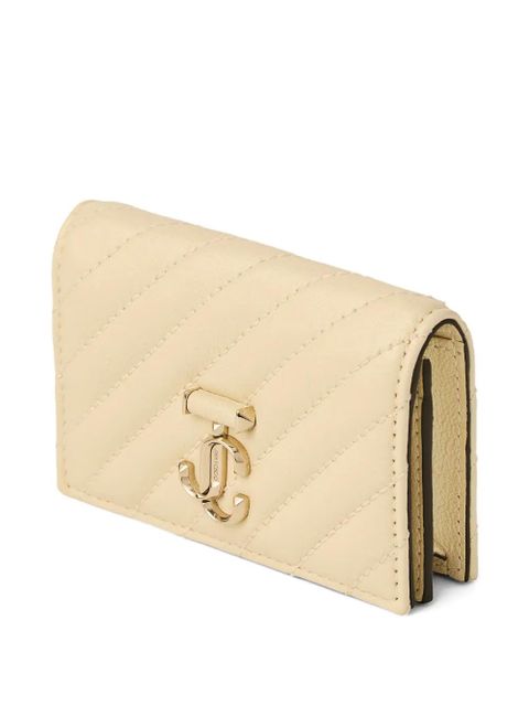 Jimmy Choo Curve Nello quilted wallet - Neutrals