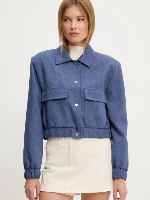 Answear.LAB kurtka kolor niebieski przejściowa