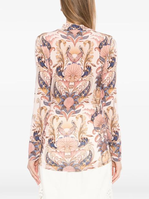FARM Rio Sea Garden blouse - Pink