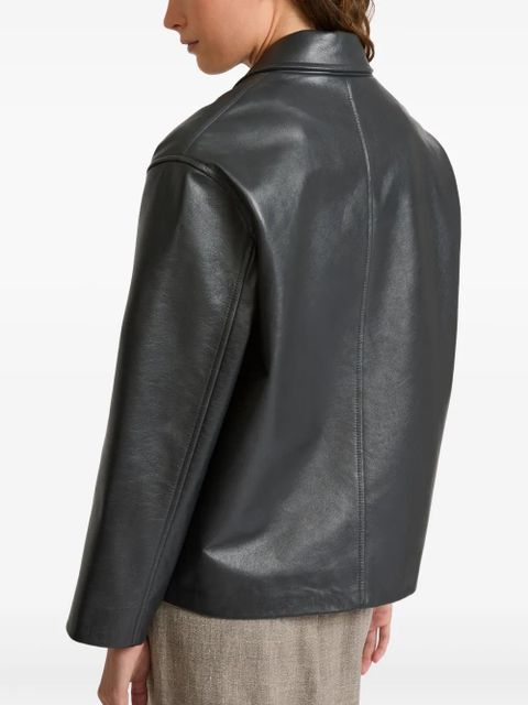 Yves Salomon leather jacket - Black