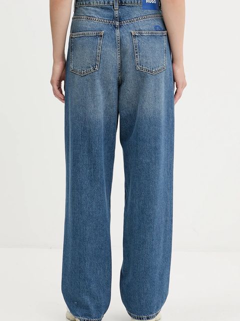 Hugo Blue jeansy damskie high waist 50546357