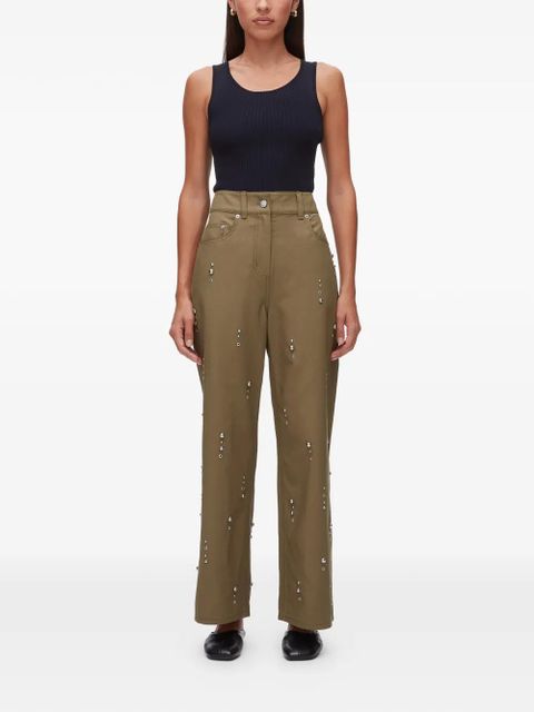 3.1 Phillip Lim studded trousers - Green