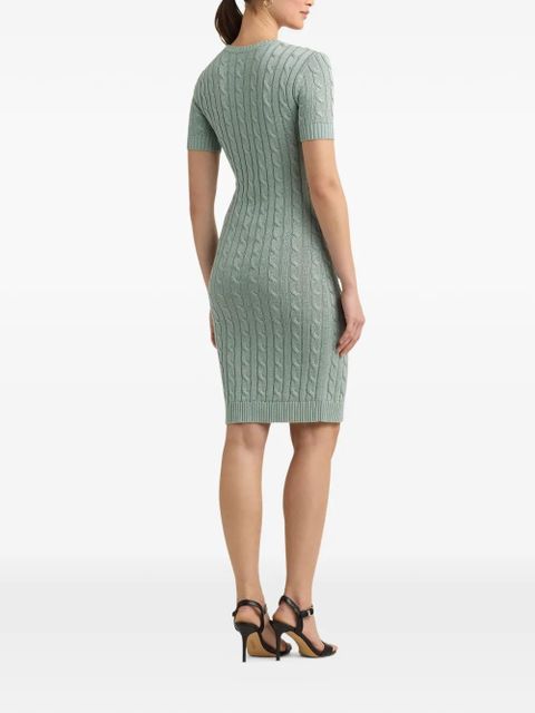 Lauren Ralph Lauren cable-knit midi dress - Green