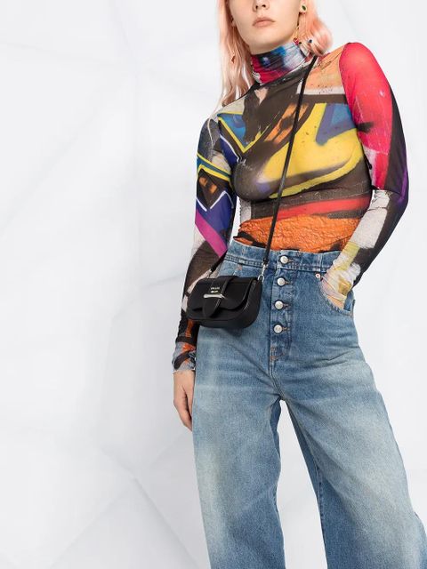 MM6 Maison Margiela high rise tapered jeans - Blue