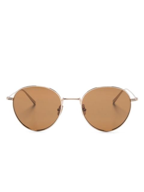 TOTEME logo-engraved round-frame sunglasses - Gold - zdjęcie produktu nr 1