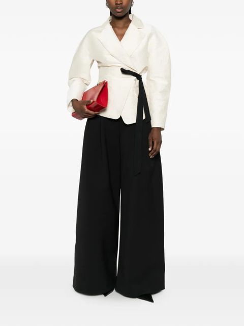 Lanvin wrap-design jacket - Neutrals - zdjęcie produktu nr 2