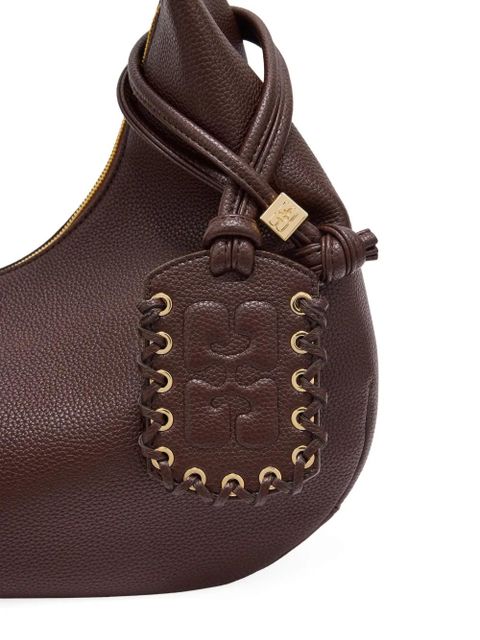 GANNI medium Hobo tote bag - Brown