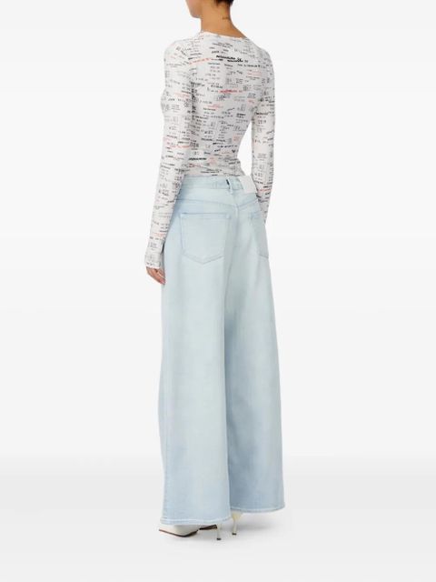 MM6 Maison Margiela five pocket drawstring trousers - Blue