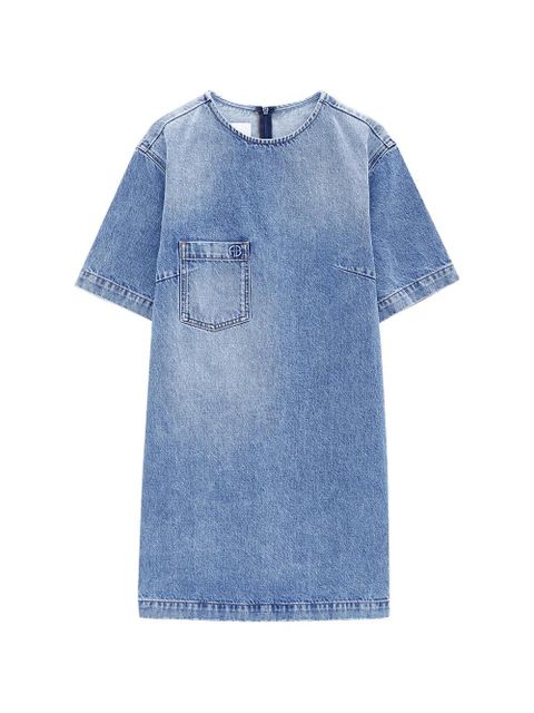 ANINE BING Tulah chest-pocket mini dress - Blue - zdjęcie produktu nr 1