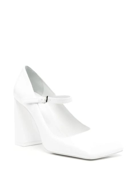 Amina Muaddi 95mm Charlotte Mary Jane pumps - White - zdjęcie produktu nr 2