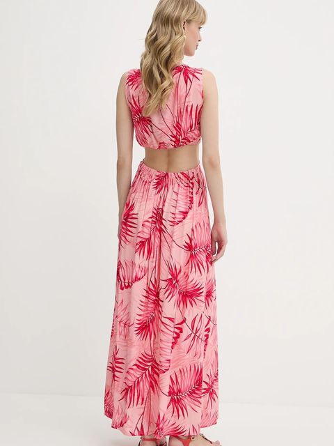 Liu Jo sukienka kolor różowy maxi rozkloszowana VA5029.T2961 - zdjęcie produktu nr 2