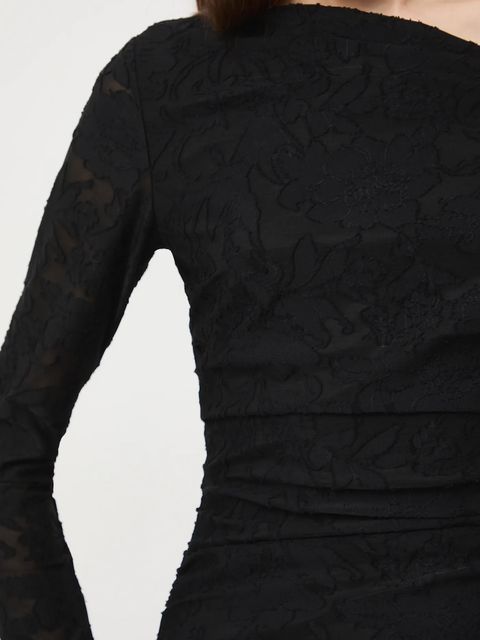 Medicine sukienka kolor czarny mini dopasowana